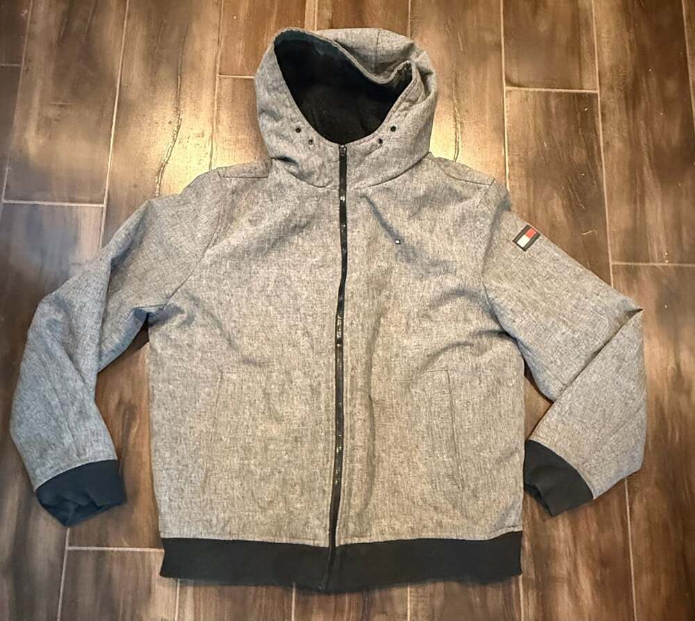 Tommy Hilfiger Softshell Hooded Jacket Gray